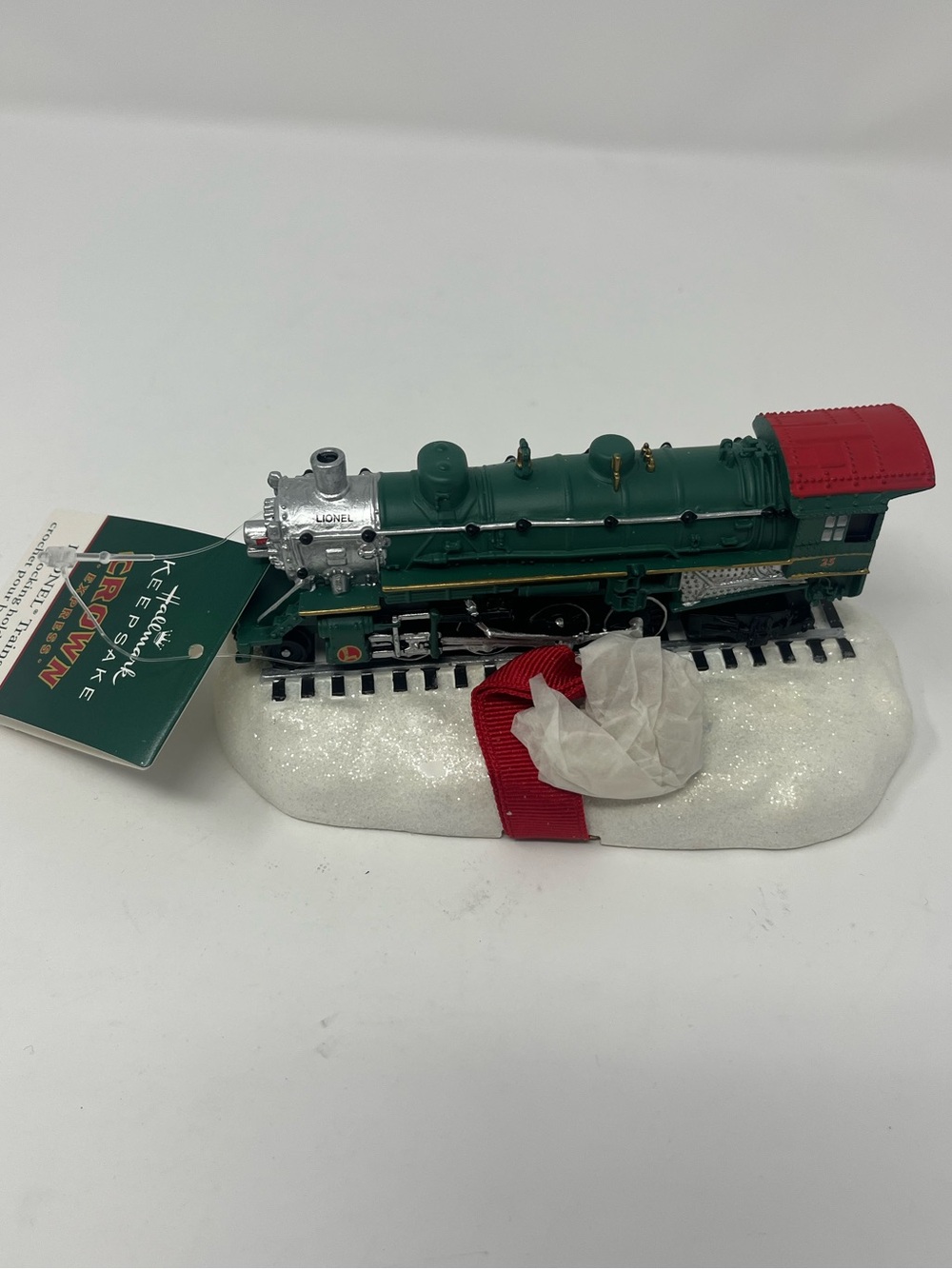 Hallmark Keepsake Lionel Train Crown Express Stocking Weight Hook Holder NEW
